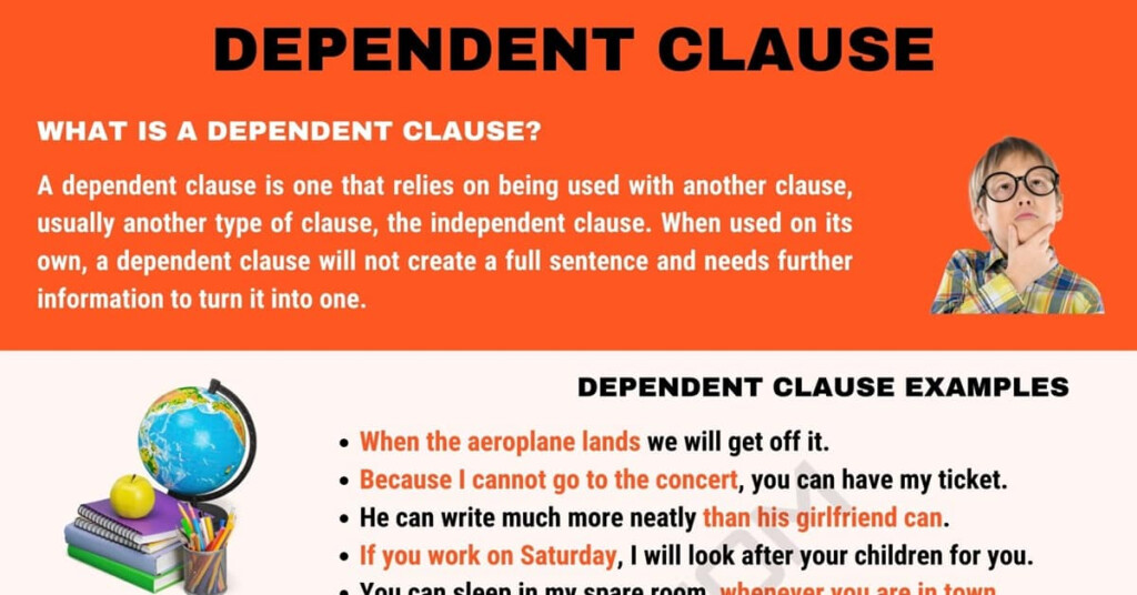 Dependent Clause Definition And Examples Of Dependent Clauses 
