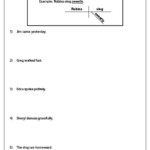 Diagramming Sentences Worksheet 5th Grade