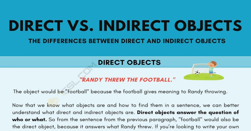 Direct Objects In English with Examples 2023 AtOnce