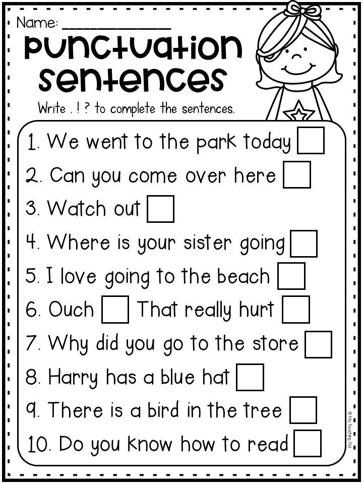 Easy Punctuation Worksheet