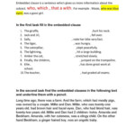 Embedded Clause Worksheet English ESL Worksheets Pdf Doc