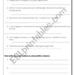 Embedded Clauses ESL Worksheet By Roma ama