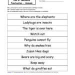 End Of Sentence Punctuation Printable Worksheets EnchantedLearning