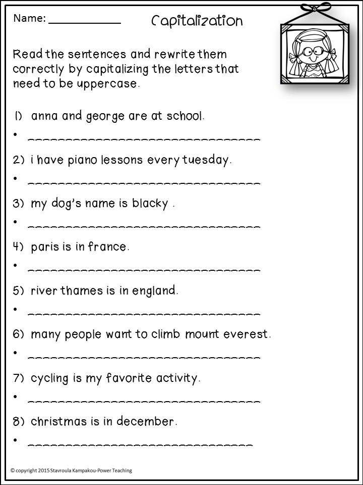 End Of Sentence Punctuation Worksheet