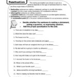 Ending Punctuation Free Printable Punctuation Worksheets