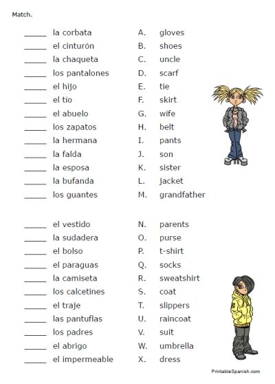 English To Spanish Sentences Worksheets All Are Here