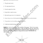 English Worksheets Adding Adjectives To boring Sentences