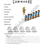 English Worksheets Commands