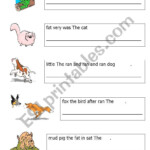 English Worksheets Jumbled Sentences