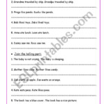 English Worksheets Naming And Telling Part