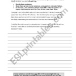 English Worksheets Stringy Sentences Worksheet