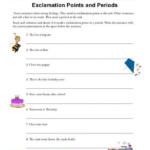 Exclamation Points And Periods Ending Punctuation Worksheets