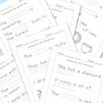 Fill In The Blanks Sentence Completion Worksheets Easy Peasy Learners