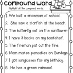 Finding Compound Words Worksheet For First Grade And Second Grade