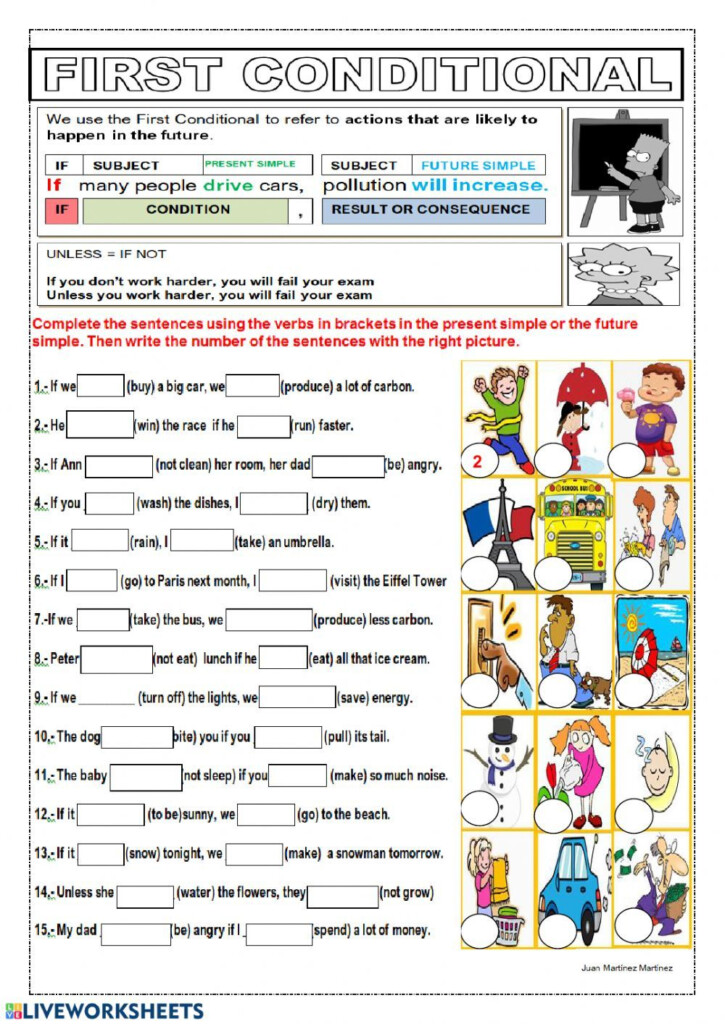 First Conditional Interactive And Downloadable Worksheet You Can Do 