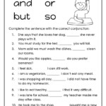 First Grade Conjunction Worksheet