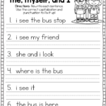 Fix It Sentences 1St Grade