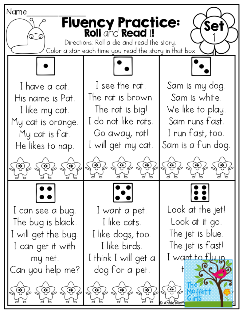 Fluency Practice Sheets