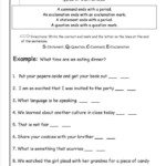 Four Types Of Sentences Worksheet