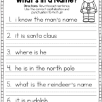 Free 1st Grade Writing Sentences Worksheets