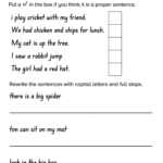 Free Capital Letter Printable Worksheet