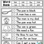 Free Printable Cvc Sentences Worksheets