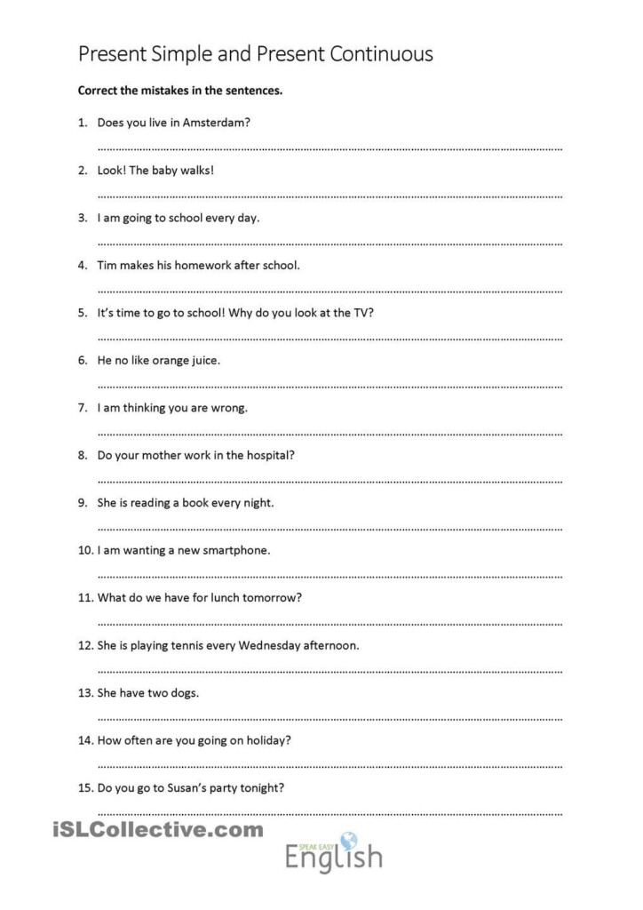 Free Printable Sentence Correction Worksheets Printable Templates