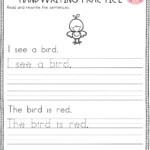 Free Sentence Building Kindergarten Writing Sentence Building