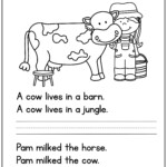 Free Sentence Writing Copy The Correct Sentence Kindergarten