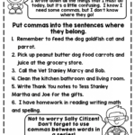 FUN Comma Use Comma Activities Comma Use Posters And Worksheets