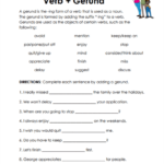 Gerunds Worksheets 15 Worksheets