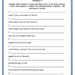 Grade 4 English Resources Printable Worksheets Topic Sentence Openers