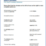 Grade 5 English Worksheets Match Phrases K5 Learning In 2021