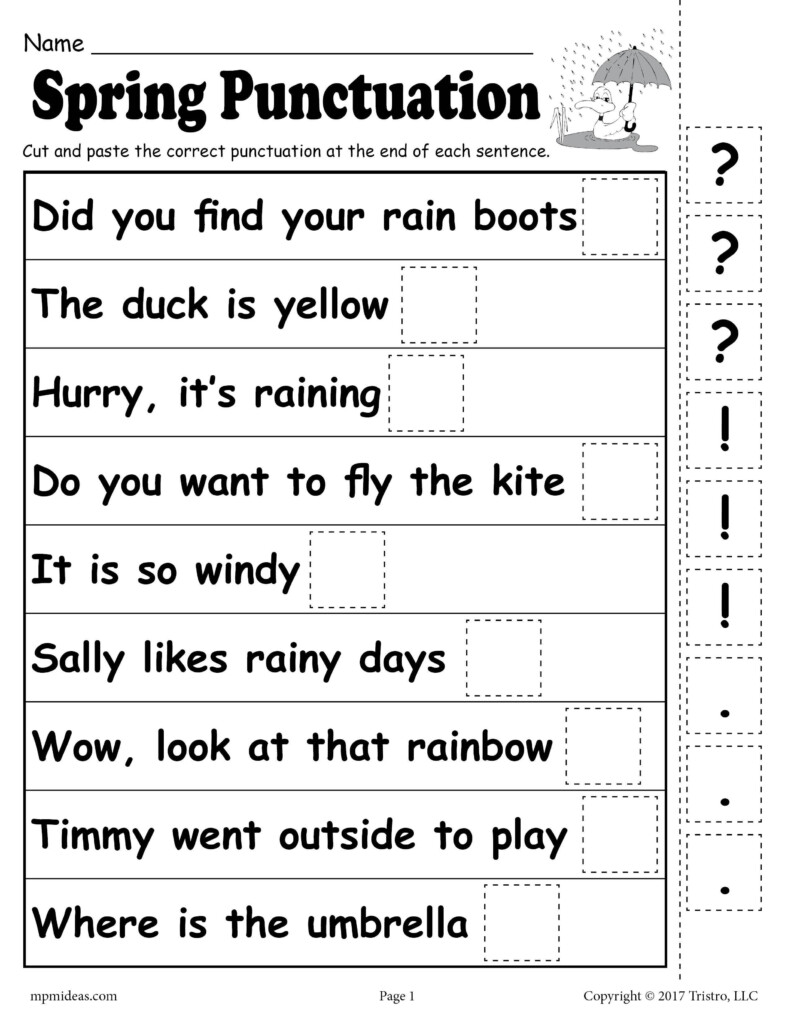 Grammar And Punctuation Practice Worksheets