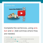 Grammar FANBOYS Worksheet Grammar Grammar Worksheets Teaching Grammar