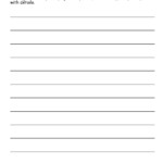 Handwriting Practice Sheets 3rd Grade