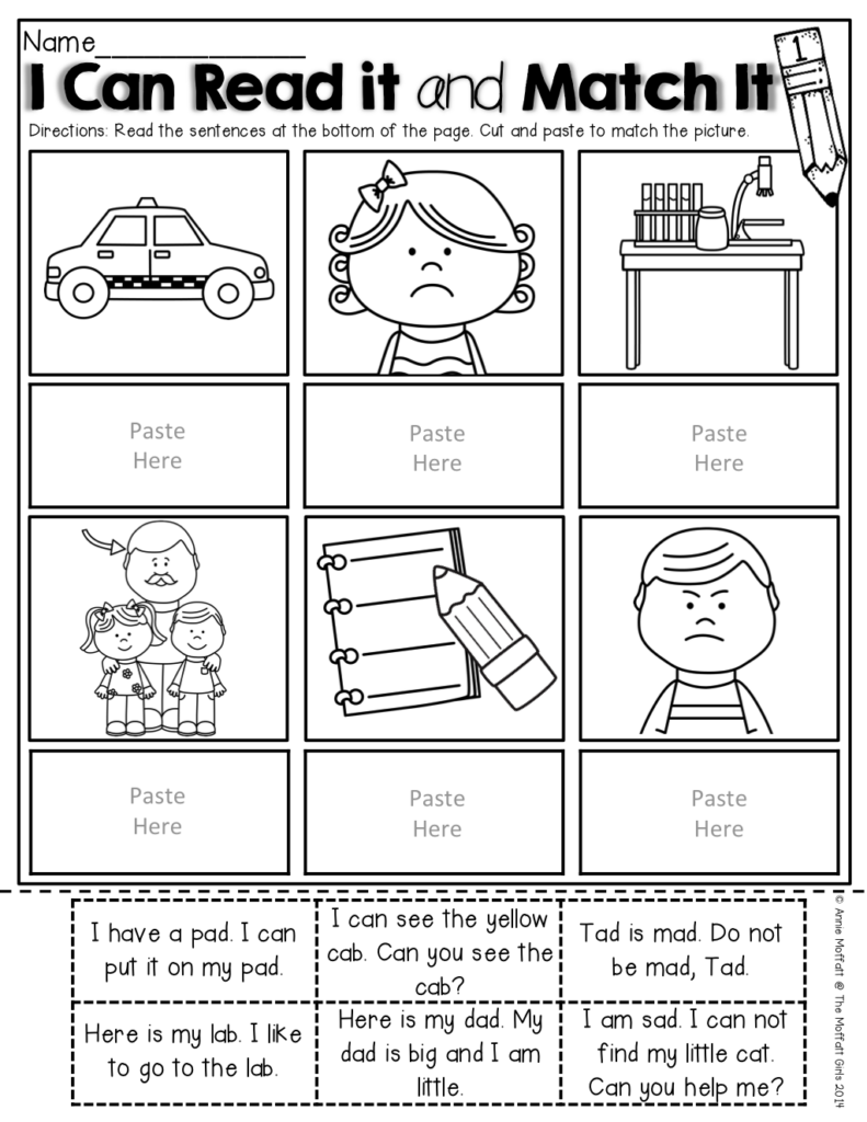 I Can Read Simple Sentences Set 1 NO PREP Packet Reading Classroom 