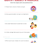 Identify Subject And Predicate Free Printable Worksheets For Grade 2