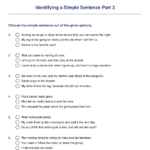 Identifying A Simple Sentence Part 3 Turtle Diary Worksheet