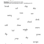 Identifying Verbs Worksheet By Teach Simple