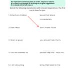 Imperative Sentence Free Printable Worksheets For Grade 1 Kidpid