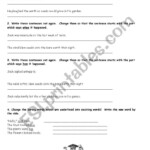 Improving Sentences Worksheet