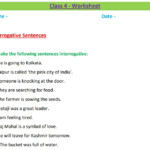 Interrogative Sentences Class 4 Worksheet Fill In The Blanks Using