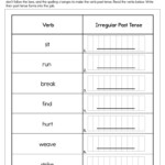 Irregular Verbs Worksheet By Teach Simple