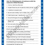 JOINING SENTENCES USING CONNECTORS ESL Worksheet By Ticas