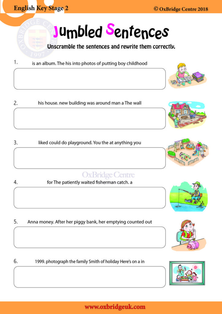 Jumbled Sentences Worksheet For 1st 2nd Grade Lesson Planet 41 