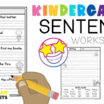 Kindergarten Writing Sentences Worksheets Superstar Worksheets