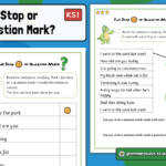 KS1 Full Stop Or Question Mark Grammarsaurus