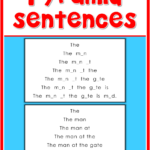 Letter A Pyramid Sentences This Set Is Great For Beginning Readers To