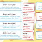 Listen And Repeat 12 13 Word Length Sentence Cards Literacy